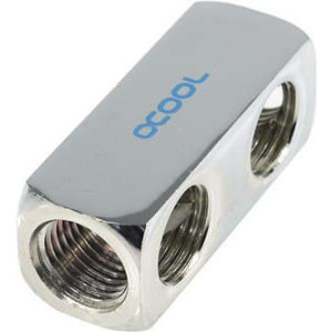  ALPHACOOL HF Anschlussterminal 5-Fach G1/4 IG - Chrome (chrom) Zubehör 