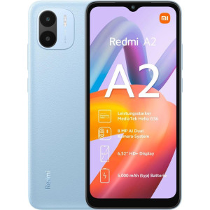 XIAOMI Redmi A2 2+32GB Light Blue 16,56cm (6,52") IPS LCD Display, Android 13 Go, 8MP Dual-Kamera 