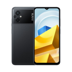 XIAOMI POCO M5 64GB Black [16,71cm (6,58") IPS LCD Display, Android 12, 50MP Triple-Kamera] 