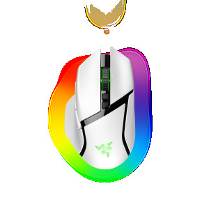  RAZER Basilisk V3 Pro kabellose Gaming Maus Mercury - 13-Zonen-Chroma-Beleuchtung und HyperScroll-Ne Mäuse 