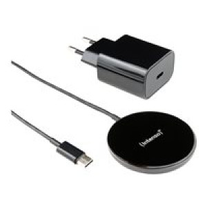 INTENSO Magnetic Wireless Charger MW1 - Magnetisches Induktionsladepad, Weiß 