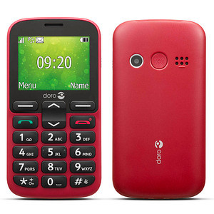 DORO 1380 Dual-SIM-Handy Rot (380507) 