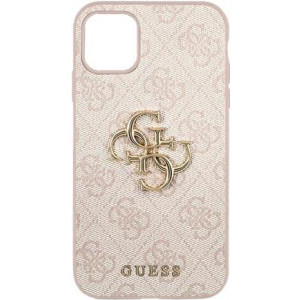 GUESS Hard Cover 4G Big Metal Logo Pink, für Apple iPhone 11, GUHCN614GMGPI (GUHCN614GMGPI) 