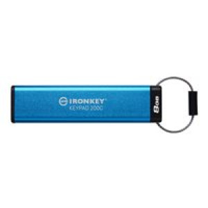  KINGSTON USB-Stick   8GB Kingston IronKey Keypad 200C AES-256 USB-C retail  