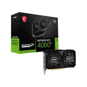  MSI GeForce RTX4060 TI Ventus 2X Black OC 16GB Grafikkarten 