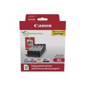 CANON CLI-581XL BK/C/M/Y Photo Value Pack 