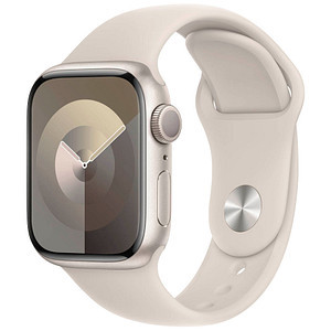 APPLE Watch Series 9 GPS 41mm Aluminium Polarstern Sportarmband Polarstern - M/L 