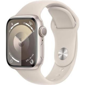 APPLE Watch Series 9 GPS 41mm Aluminium Polarstern Sportarmband Polarstern - S/M 