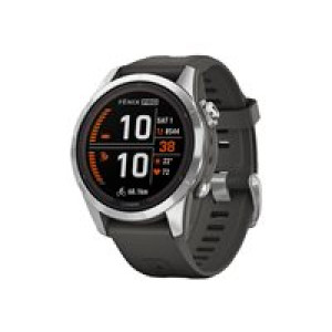 GARMIN fenix 7S Pro - Solar Edition - 42 mm - faserverstärktes Polymer - intelligente Uhr mit Band - 