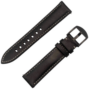 JT BERLIN Watchband Charlie | Universal 20mm | schwarz - Edelstahl schwarz | M | 10850 (10850) 