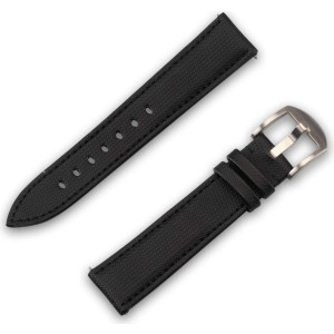 JT BERLIN Watchband Wannsee | Universal 20mm | schwarz - Edelstahl | M | 10852 (10852) 