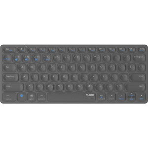  RAPOO E9600M - dunkelgrau (Drahtlose, ultraflache Multimodus-Tastatur - DE-Layout) Tastaturen 