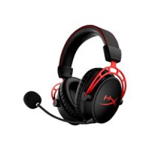 KINGSTON HyperX Cloud Alpha Gaming Headset (Stereo, ohrumschließend, kabellos, schwarz-rot, 300 Stun 