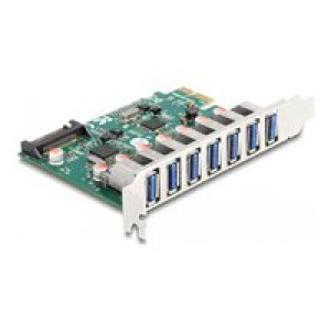 DELOCK PCI Express x1 Karte zu 7 x extern USB 5 Gbps Typ-A Buchse 
