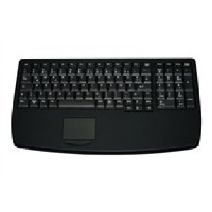  CHERRY Industry 4.0 Notebook Style Ultraflat Touchpad Keyboard with NumPad - Corded - QWERTY - Black Tastaturen 