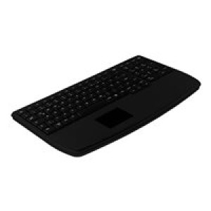  CHERRY Industry 4.0 Notebook Style Ultraflat Touchpad Keyboard with NumPad - Corded - AZERTY - Black Tastaturen 