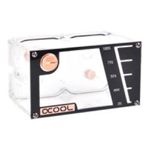  ALPHACOOL Repack Dual Bayres Rev.2 - Behälter für Kühlflüssigkeit - Schwarz, durchsichtig, Kupfer Zubehör 