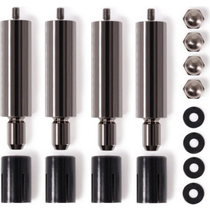  ALPHACOOL Core Push Mounting 50mm M3/M4/UNC 6-32 Set 4x (15726) Zubehör 