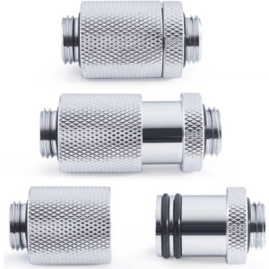  ALPHACOOL ES D-Plug 25,5mm G1/4 AG auf G1/4 AG - Chrome (17586) Zubehör 