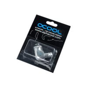  ALPHACOOL HF 10mm (3/8") Schlauchanschluss 90° drehbar G1/4 mit O-Ring - Chrome (17135) Zubehör 