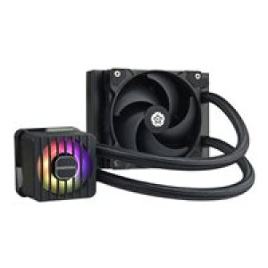  ENERMAX LIQMAXFLO SR 120mm CPU AIO Liquid Cooler - Xtreme Dual Chamber PWM Pumpe (ELC-LMF120-SF) Zubehör 