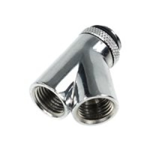  ALPHACOOL HF Y connector 45° 1 x G1/4 outer thread 2 x G1/4 inner thread revolvable - Flüssigkeitskü Zubehör 
