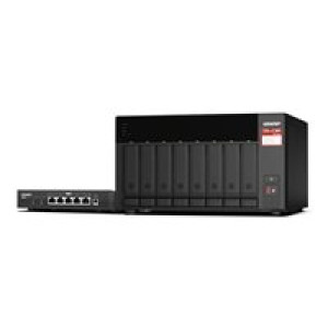  QNAP TS-873A-SW5T 8-bay NAS AMD Ryzen Embedded V1500B 4C/8T 2.2GHz 8GB DDR4 RAM 2xSODIMM slots  