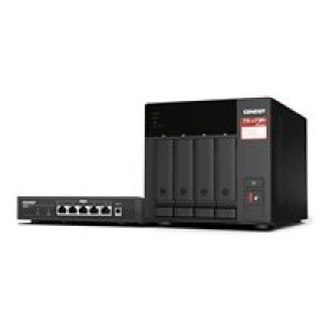  QNAP TS-473A-SW5T 4-bay NAS AMD Ryzen Embedded V1500B 4C/8T 2.2GHz 8GB DDR4 RAM 2xSODIMM slots  