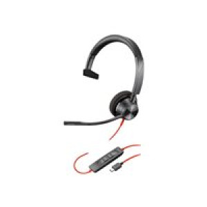 HP Poly Blackwire 3310 Monaural Microsoft Teams Certified USB-C Headset 