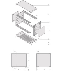 SCHROFF 24571026 Desktopgehäuse 132.6 x 255.5 1 St. 