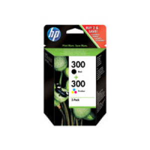 HP 300 2er Pack Schwarz,dreifarbig Tintenpatrone 