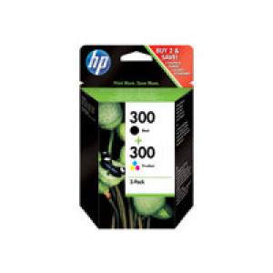 HP 300 2er Pack Schwarz,dreifarbig Tintenpatrone 