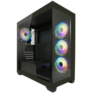 LC-POWER Case Midi LC-Power LC-715B-ON Shaded Gaming Black 