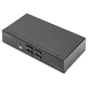  DIGITUS KVM Switch, 4K60HZ, 4x1 DP in, 1x DP USB out  