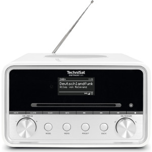 TECHNISAT DIGITRADIO 586 weiß/silber, WLAN, Bluetooth, CD 