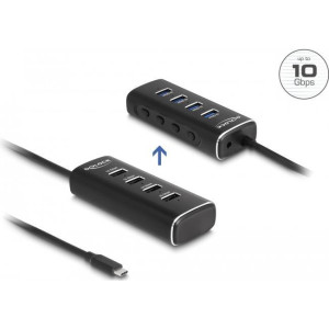 DELOCK 4 Port USB 10 Gbps Hub 