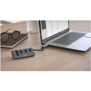 HAMA USB-Hub/Kartenleser, 5 Ports, 3x USB-A, SD, microSD 