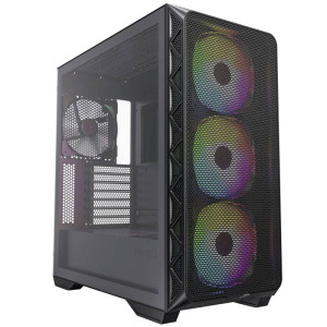 MONTECH AIR 903 MAX Midi-Tower PC-Gehäuse Schwarz 4 Vorinstallierte LED Lüfter 