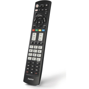 HAMA Universal-Fernbedienung für Panasonic TVs, IR, lernfähig, leuchtende Tasten (00221064) 