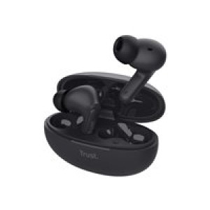 TRUST Yavi - True Wireless-Kopfhörer mit Mikrofon - Bluetooth - Schwarz (25296) 