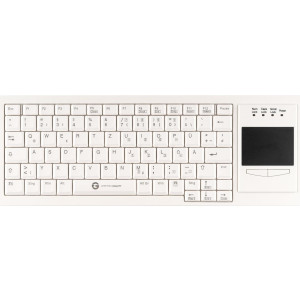  GETT Cleantype Xtra Touch WL kabellose Tastatur mit Touchpad Farbe weiss Layout DE Tastaturen 
