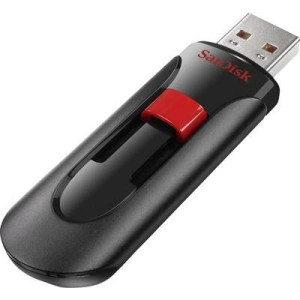  SANDISK Cruzer Glide USB-Stick 256 GB USB Typ-A 2.0 Schwarz - Rot (SDCZ60-256-B35)  