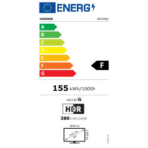 HISENSE 85UXNQ 215cm (85") 