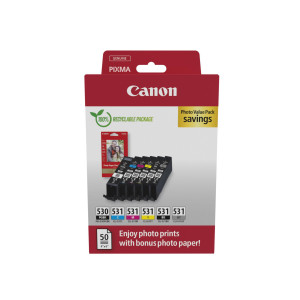 CANON PGI-530 / CLI-531 Photo Value Pack PGBK/C/M/Y/BK/GY 