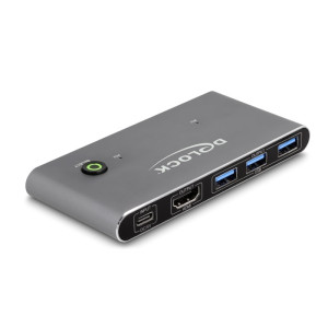  DELOCK HDMI KVM Switch 8K 60 Hz mit USB 5 Gbps  
