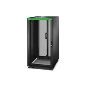 APC Easy Rack 600mm/24U/800mm with Roof Side panel castors feet and 4 Brackets No Bottom black 