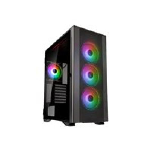 KOLINK Stronghold Prism Midi-Tower - schwarz 