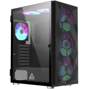 MONTECH X3 Mesh Midi-Tower, RGB, Tempered Glass - schwarz 