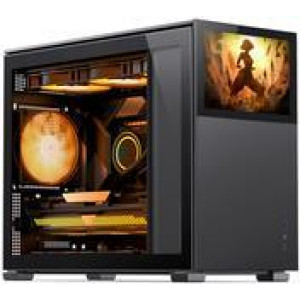 JONSBO D31 Screen Micro-ATX Gehäuse, Tempered Glass - schwarz 