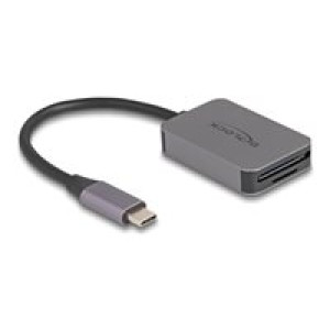  DELOCK USB Type-C Card Reader im Aluminium Gehuse für SD oä.  
